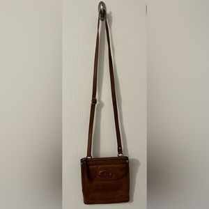 Tan Fossil Cross Body Purse